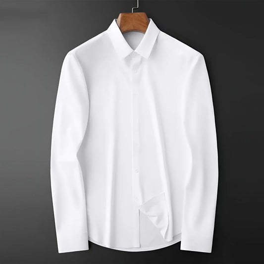 Men's Formal Regular Fit Cotton Full Sleeve Shirt - Sky Blue & White Combo